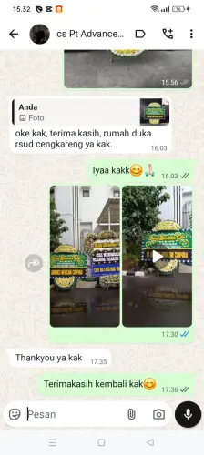 Testimonial Papan Bunga Pernikahan babadsari