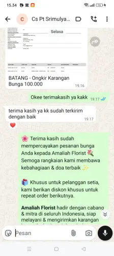 Testimonial Papan Bunga babadsari